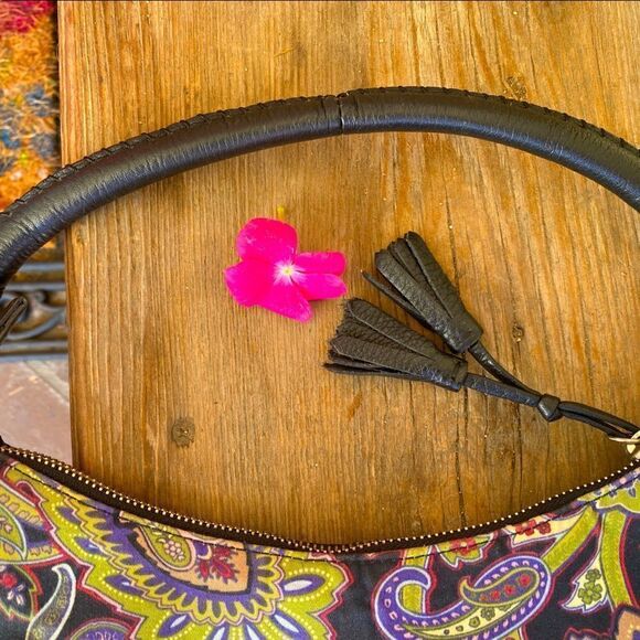 👜TALBOTS MULI COLORED FLORAL PATTERN SHOULDER BAG/PURSE. Great condition. - Picture 4 of 7